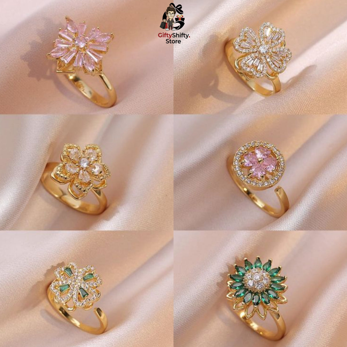 ✨ Spinning Flower Ring ✨