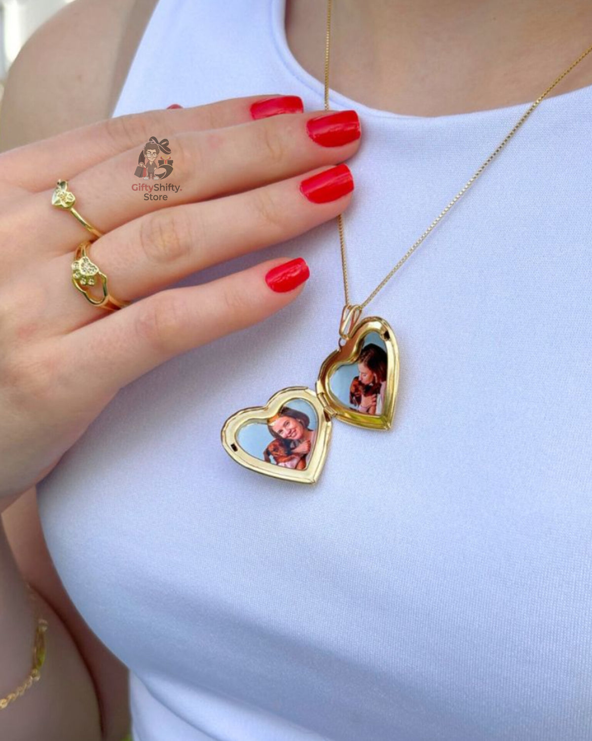❤️ Double Heart Photo Locket — Personalized Couple Necklace
Keep Your Favorite Memories Close to Your Heart ❤️