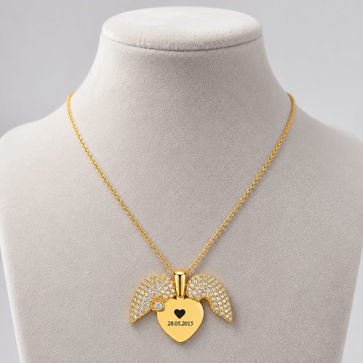 ❤️ Angel Wings Heart Locket ✨