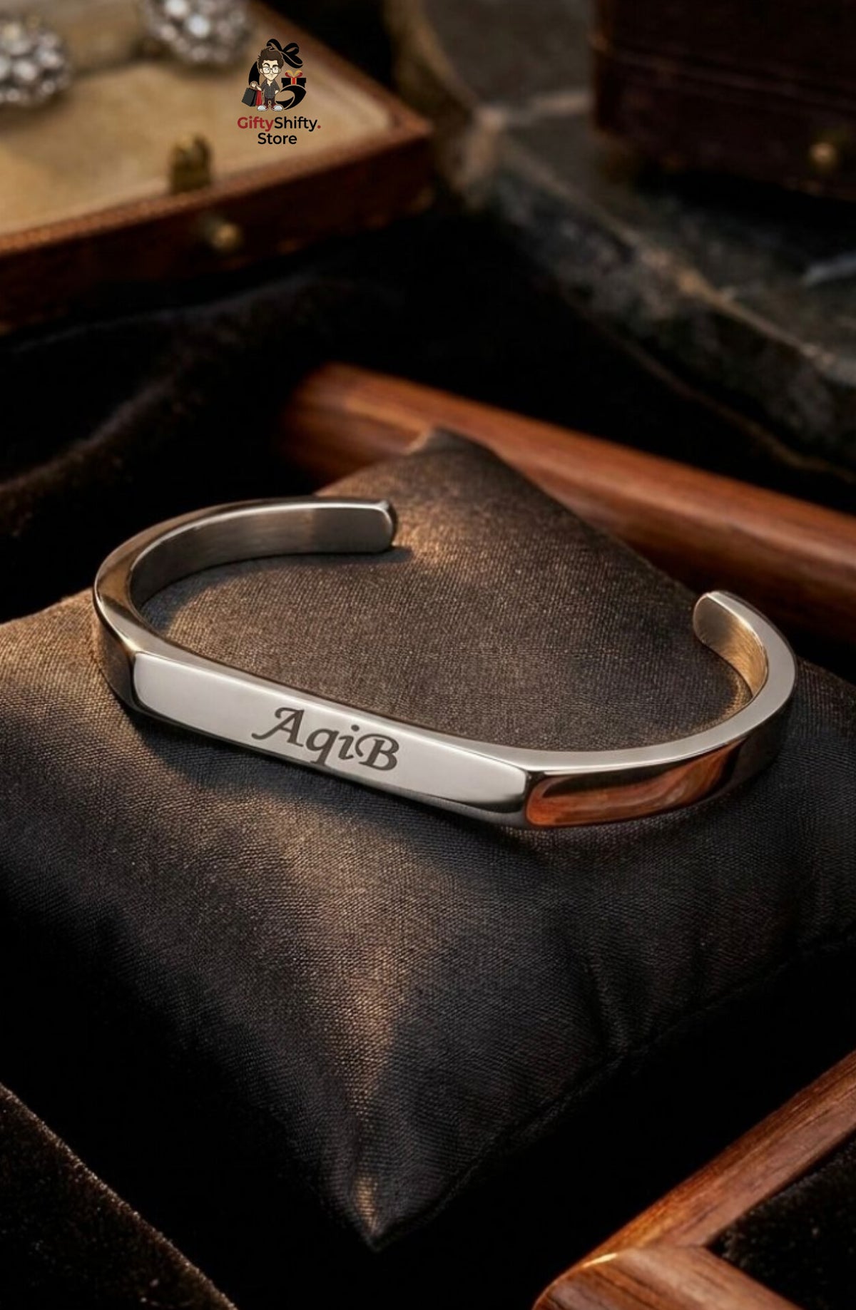 🏷️ Product Title:
Personalized Stainless Steel Name Bracelet – Custom Engraved Cuff | Lifetime Color Warranty 🤞🏼
